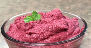 Roasted Beetroot and Garlic Hummus
