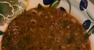 SoCal Greens and Black Eyed Pea Soup