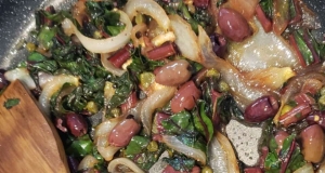Red Chard and Caramelized Onions