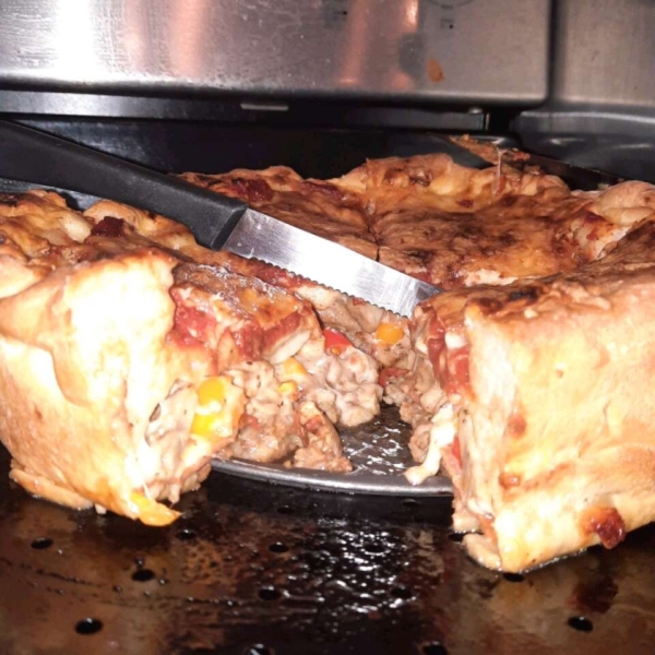 Double Crust Stuffed Pizza