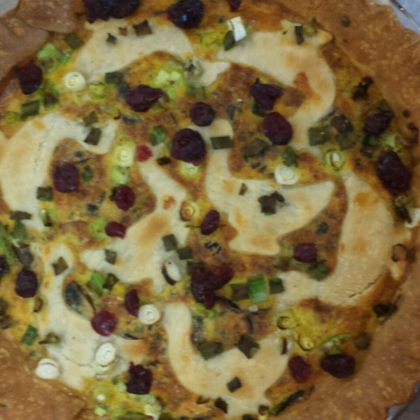 Sausage, Mushroom and Cranberry Tart