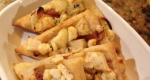 Pear and Blue Cheese Pastry Triangles