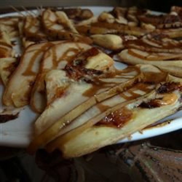 Pear and Blue Cheese Pastry Triangles