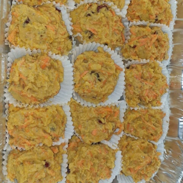 Carrot and Cranberry Muffins