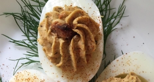 Smoked Salmon Deviled Eggs