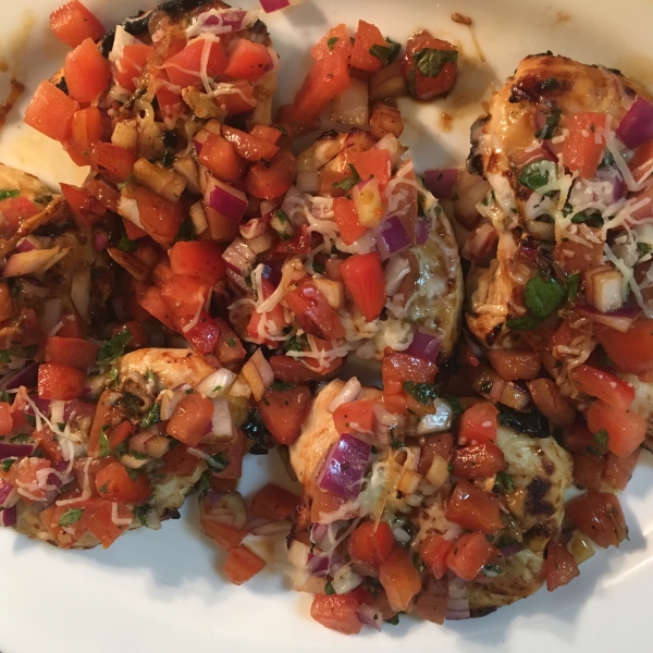 Marinated Chicken Bruschetta