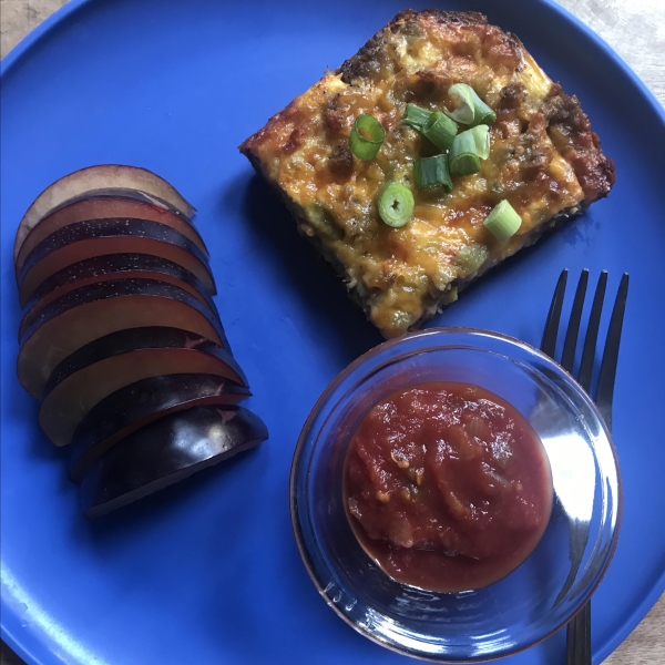 Nana's Green Chile Make-Ahead Breakfast Casserole