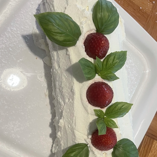 Angel Food Cake and Strawberry Cream Roll