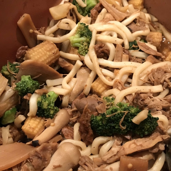 Spicy Stir-Fried Udon Noodles