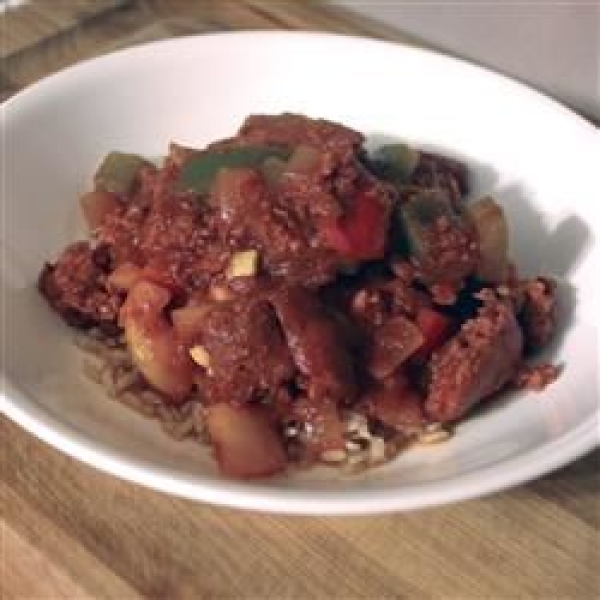 Portuguese Chourico and Peppers