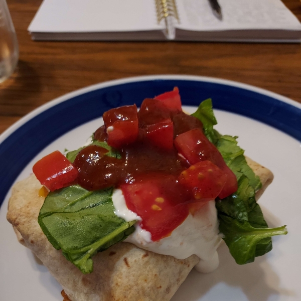 Baked Chicken Chimichangas