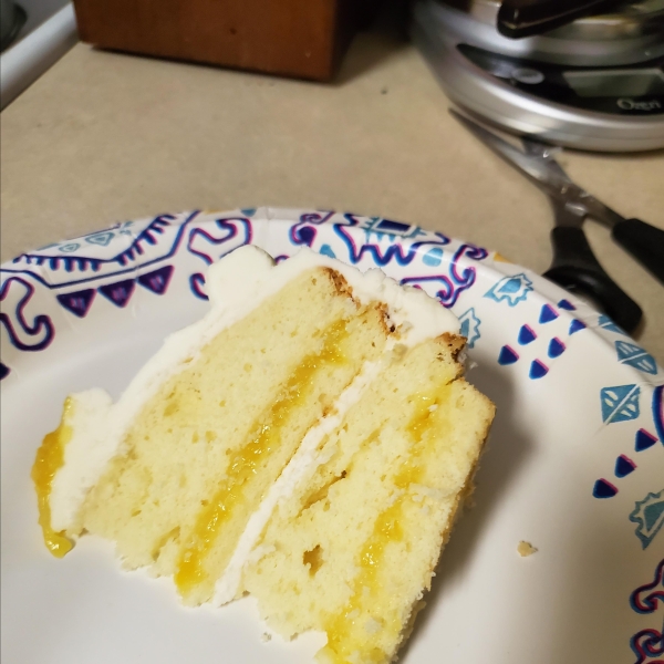 Lemon Cake with Lemon Filling and Lemon Butter Frosting