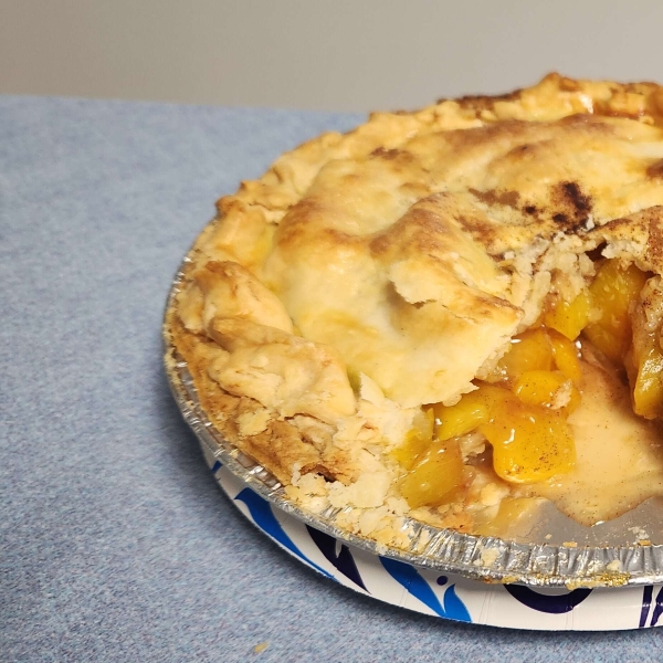 Peach Pie with Frozen Peaches