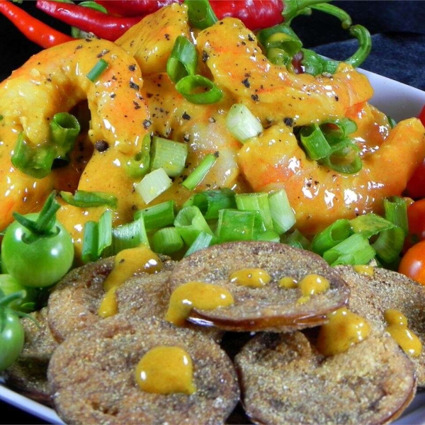 Fried Green Tomatoes with Shrimp Remoulade