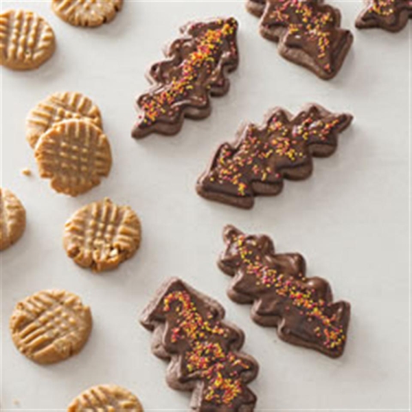 Chocolate Leaf Cookies