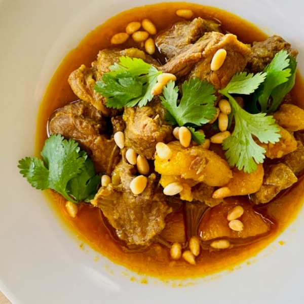Moroccan Lamb Stew with Apricots