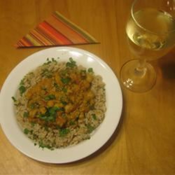 Spinach, Red Lentil, and Bean Curry