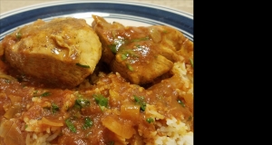 African Chicken in Spicy Red Sauce