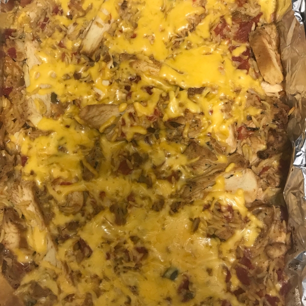 Zesty Chicken Orzo Casserole