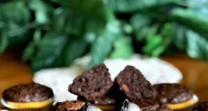 Black Garlic Chocolate Muffins