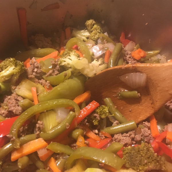 One-Pot Hamburger Adobo Dinner