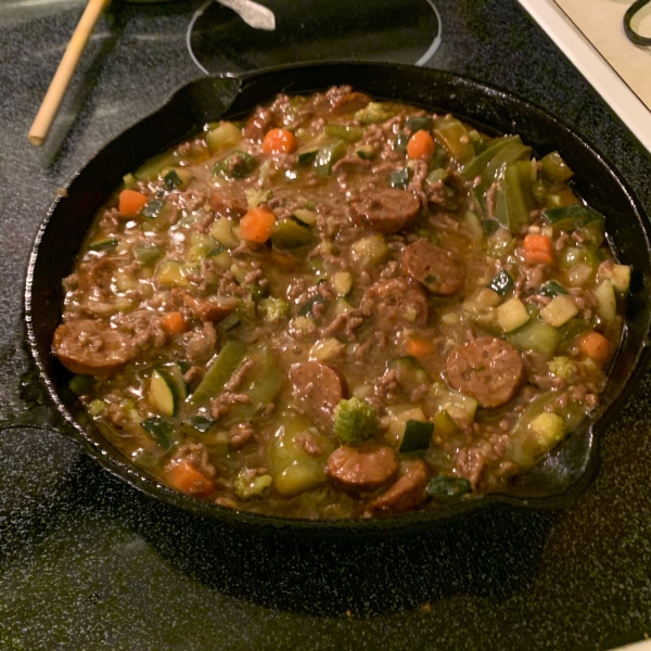 One-Pot Hamburger Adobo Dinner