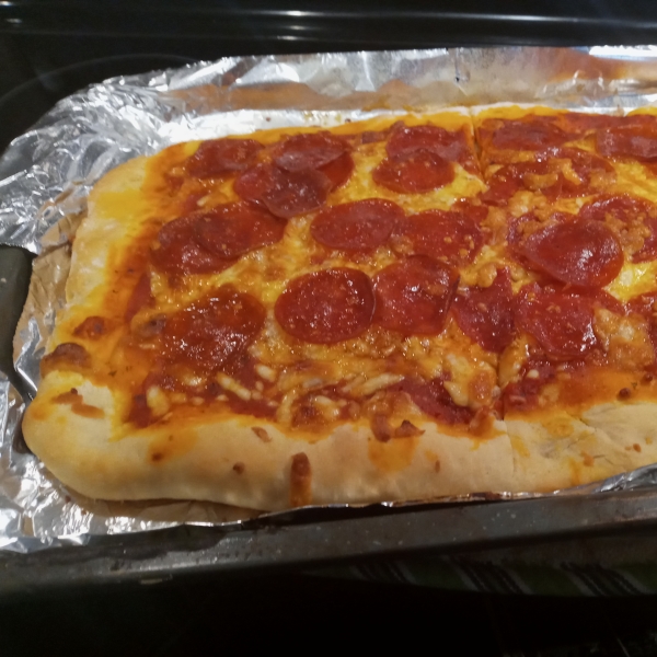 Homemade Pepperoni Pizza