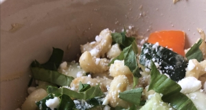 Mediterranean Pasta Salad with Hummus