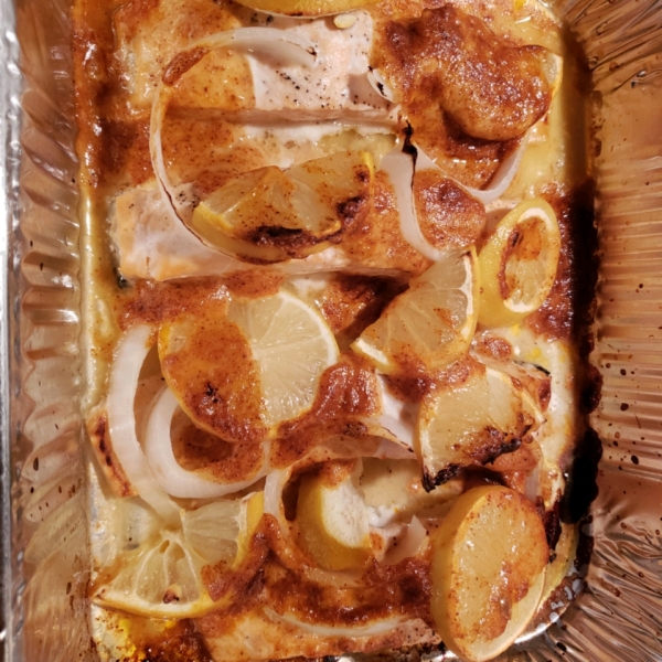 Salmon with Harissa