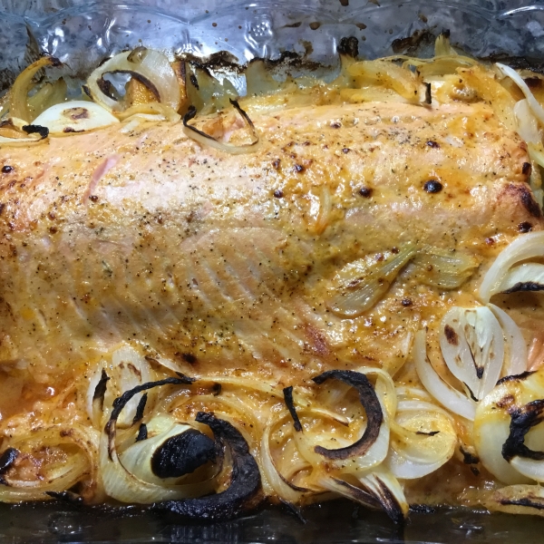 Salmon with Harissa