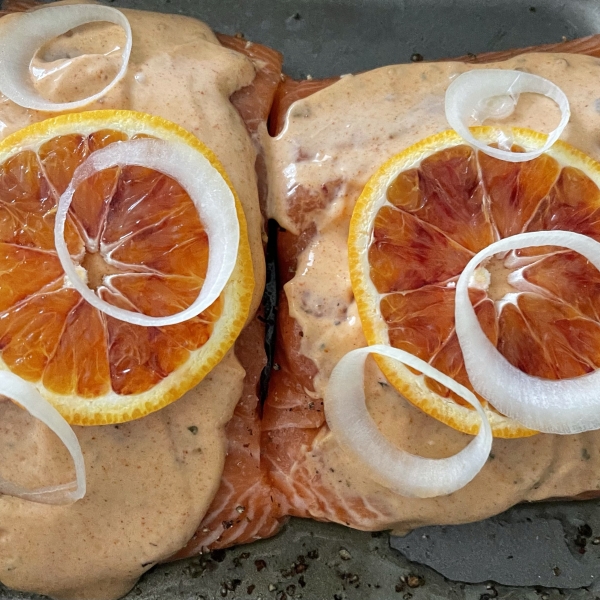 Salmon with Harissa