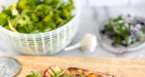 Flatbread Pizza with Grilled Peaches