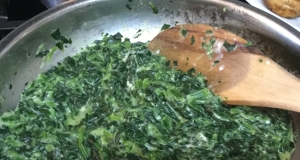 Quick Creamed Spinach