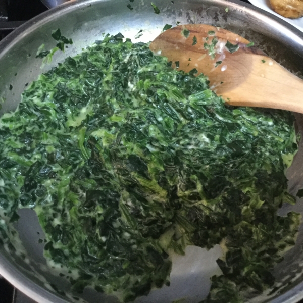 Quick Creamed Spinach