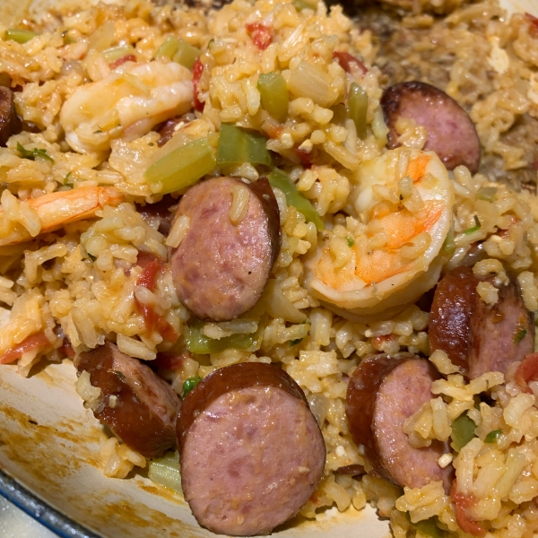 Shrimp and Smoked Sausage Jambalaya