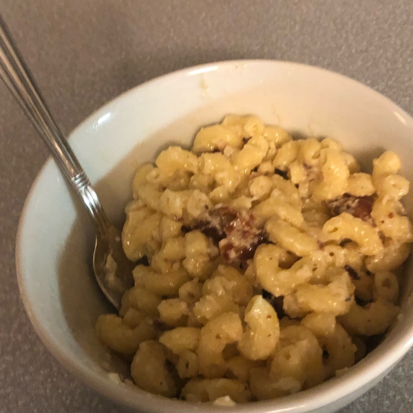 Gluten Free Elbows Fontina Mac and Cheese with Bacon