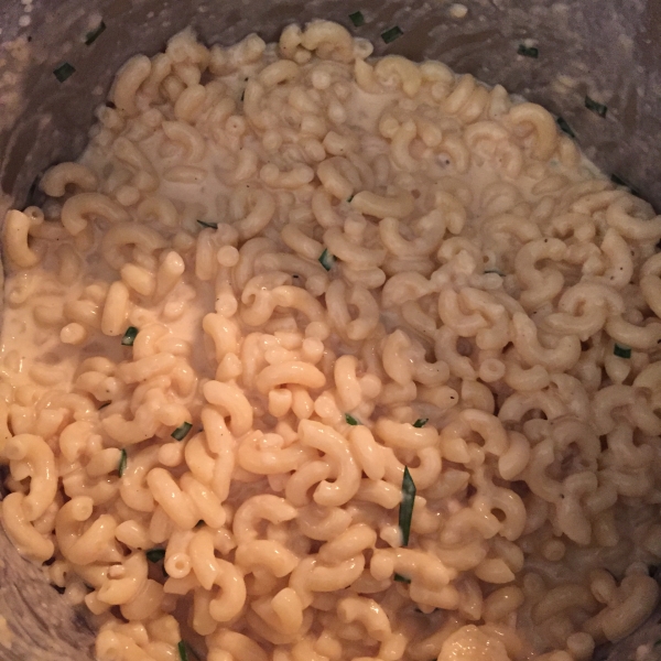 Gluten Free Elbows Fontina Mac and Cheese with Bacon