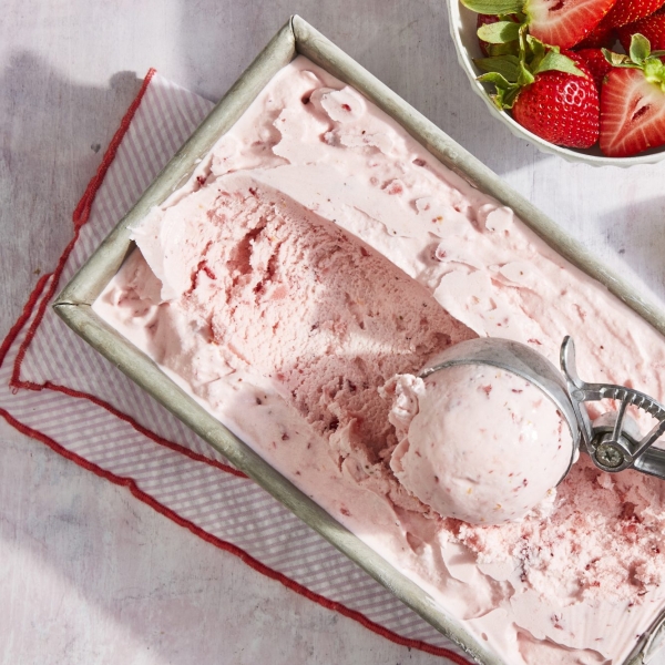 Strawberry-Lemon Ice Cream