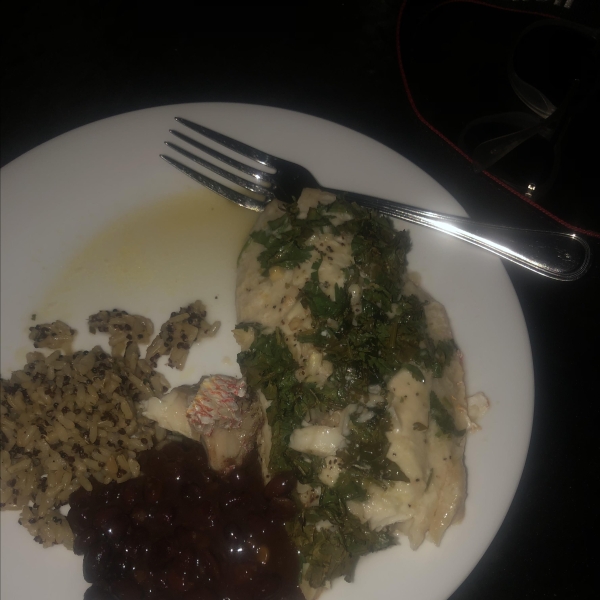 Baked Red Snapper with Garlic, Lime, and Cilantro