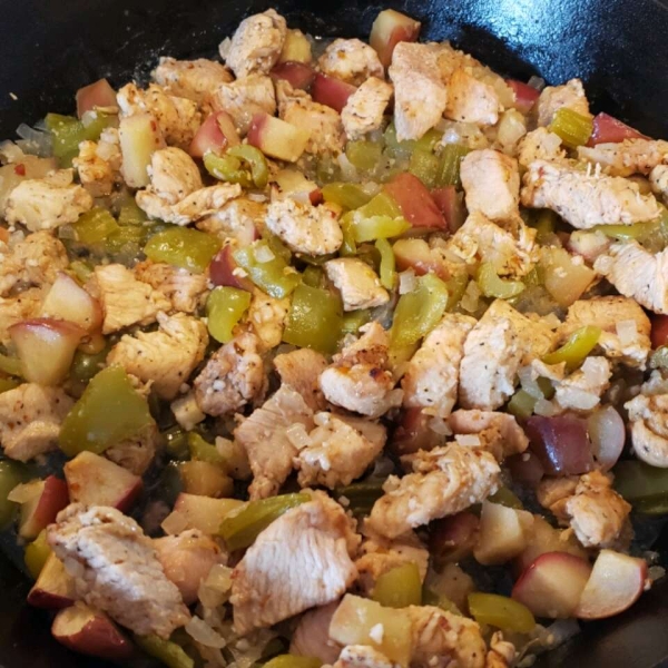 Korean Spicy Chicken Tenders with Sweet Apple