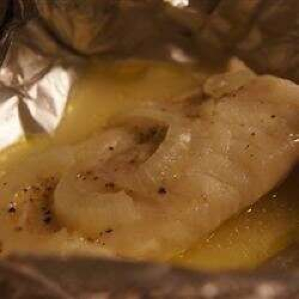 Steamed Walleye (Pickerel) on the Grill
