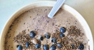Overnight Oats Blueberry Smoothie Bowl
