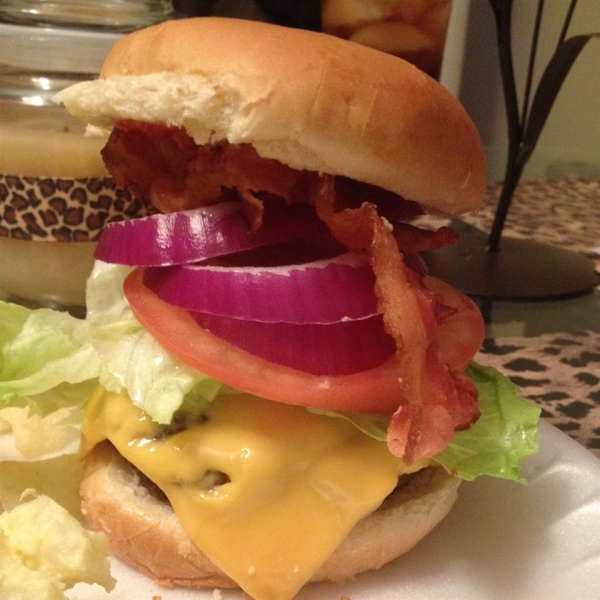 Juicy Deer and Bacon Burgers