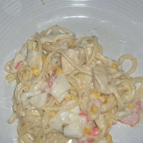 Easy Crab Linguine