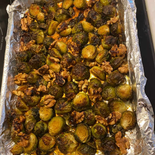 Sweet Chili Roasted Brussels Sprouts