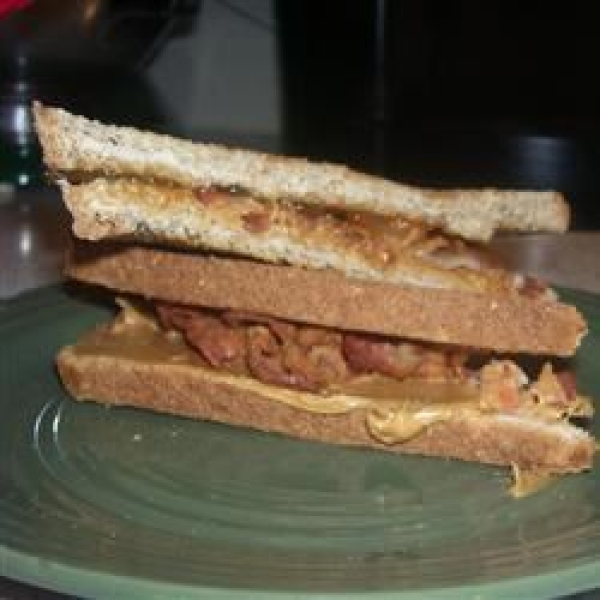 Peanut Butter, Bacon and Honey Sandwich