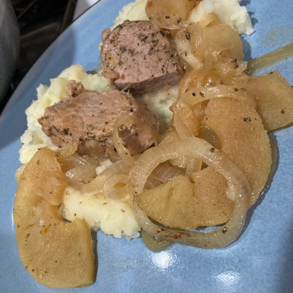 Garlic Herb Pork Medallions with Apples