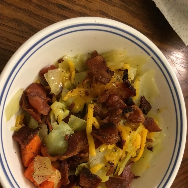 DeeAnn's Cheesy Bacon Cabbage