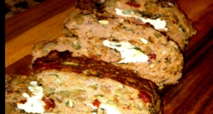 Fresh Basil and Mozzarella-Stuffed Meatloaf