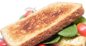 Broiled, Marinated Tofu Sandwich